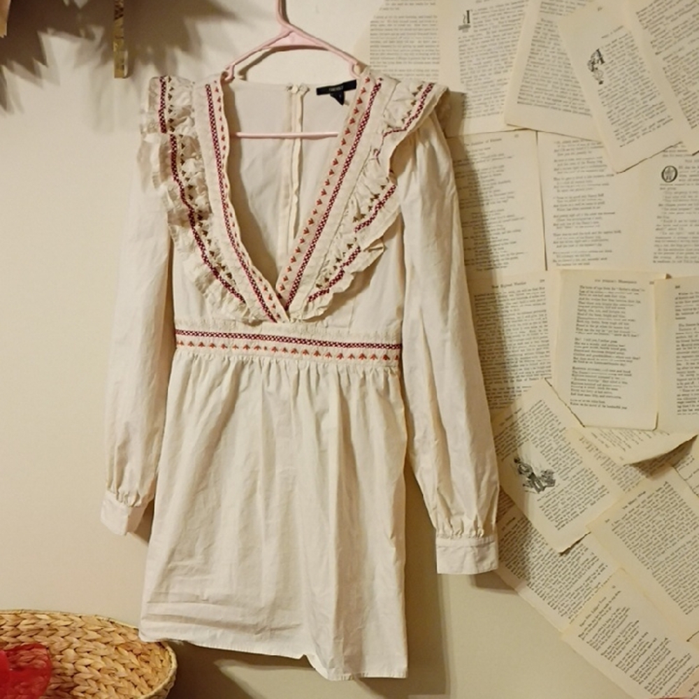 Forever 21 Embroidered Mini Dress